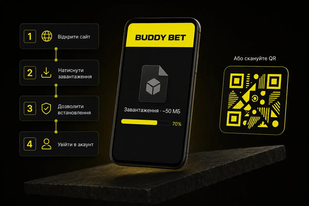 Як Buddy Bet Скачати APK на Android: покрокова установка